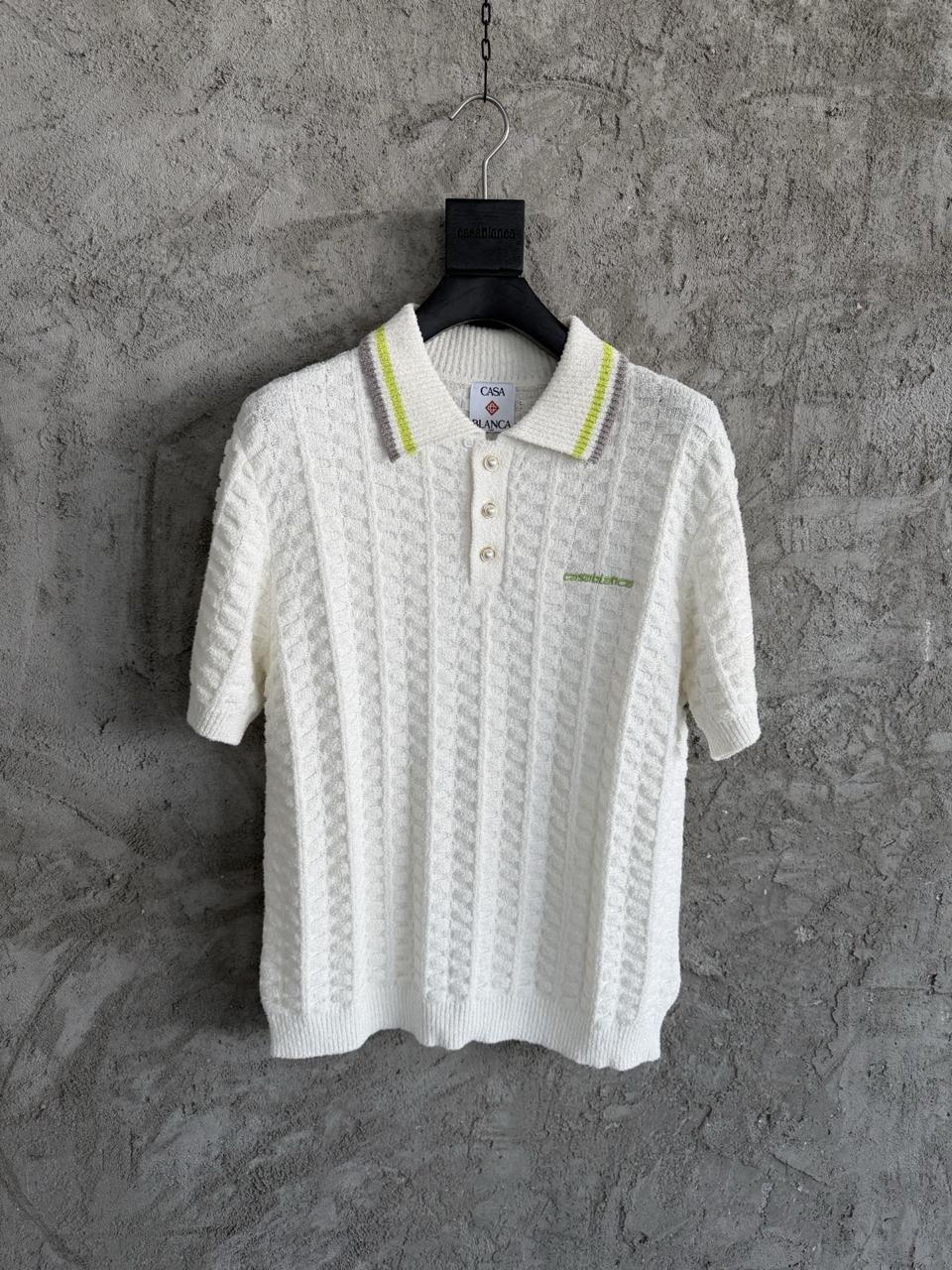 Casablanca Knit Polo White
