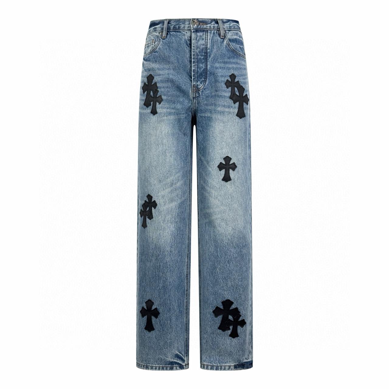 Chrome Hearts Cross Patch Jeans
