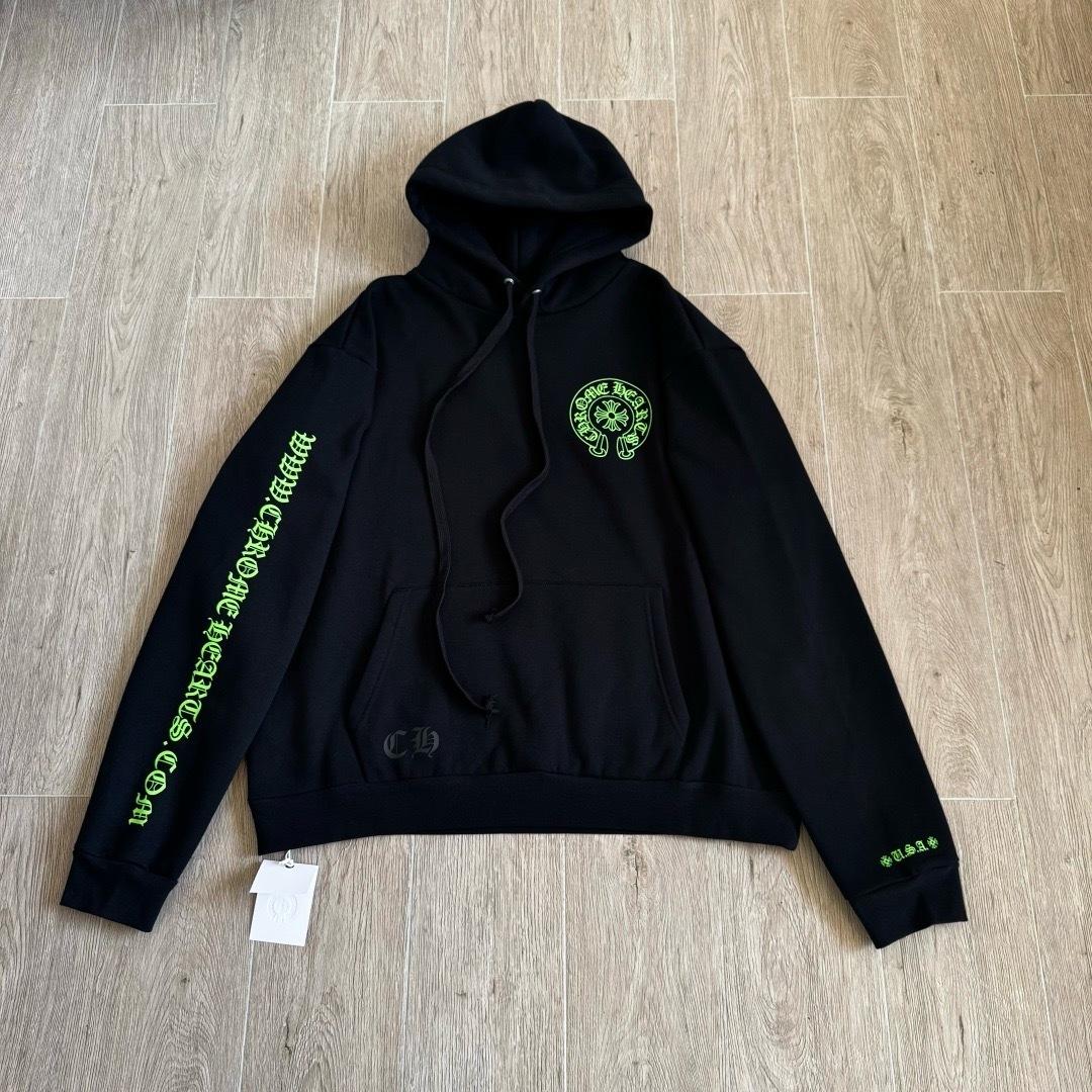 Chrome Hearts Horseshoe Hoodie Black/Green