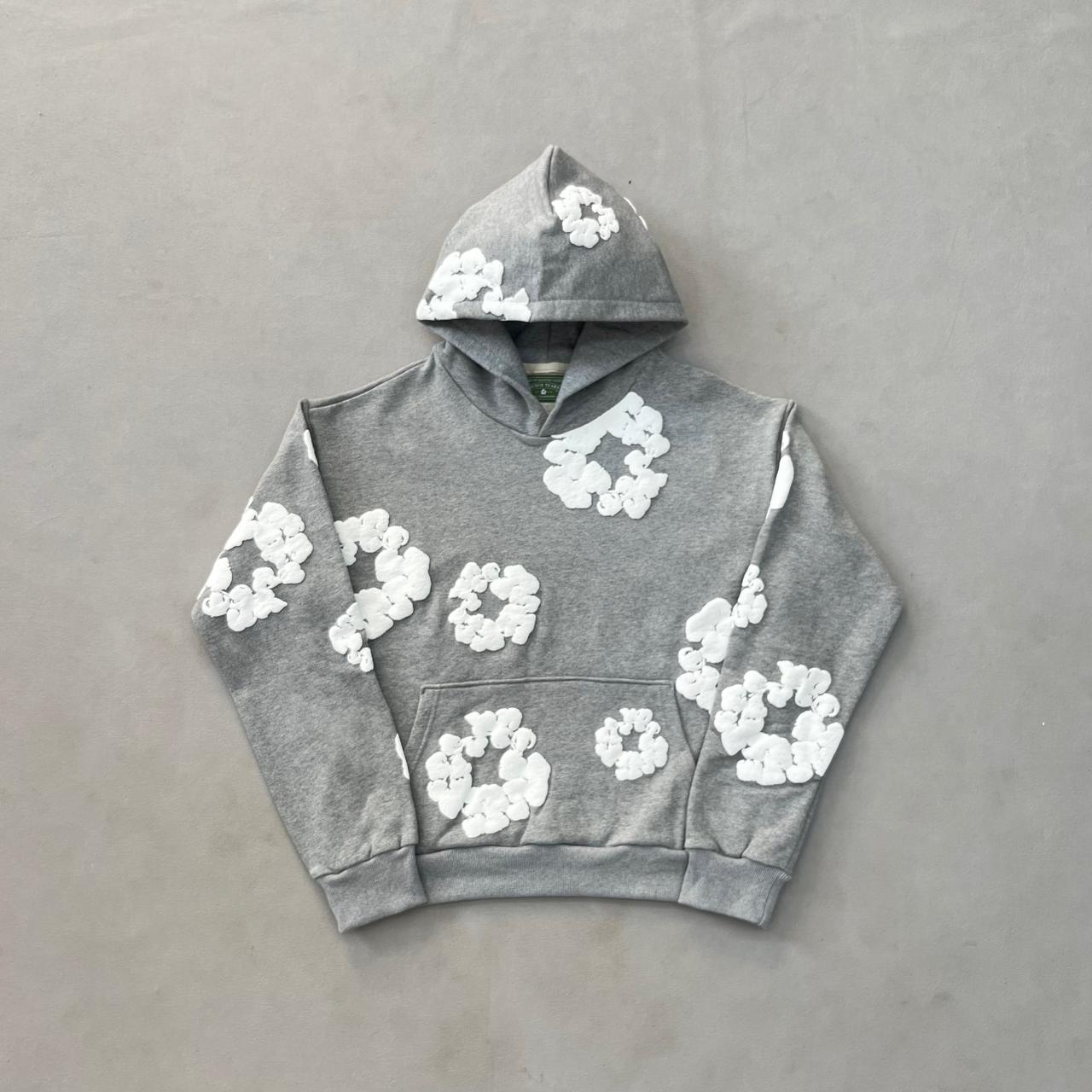 Denim Tears Floral Wreath Hoodie Grey