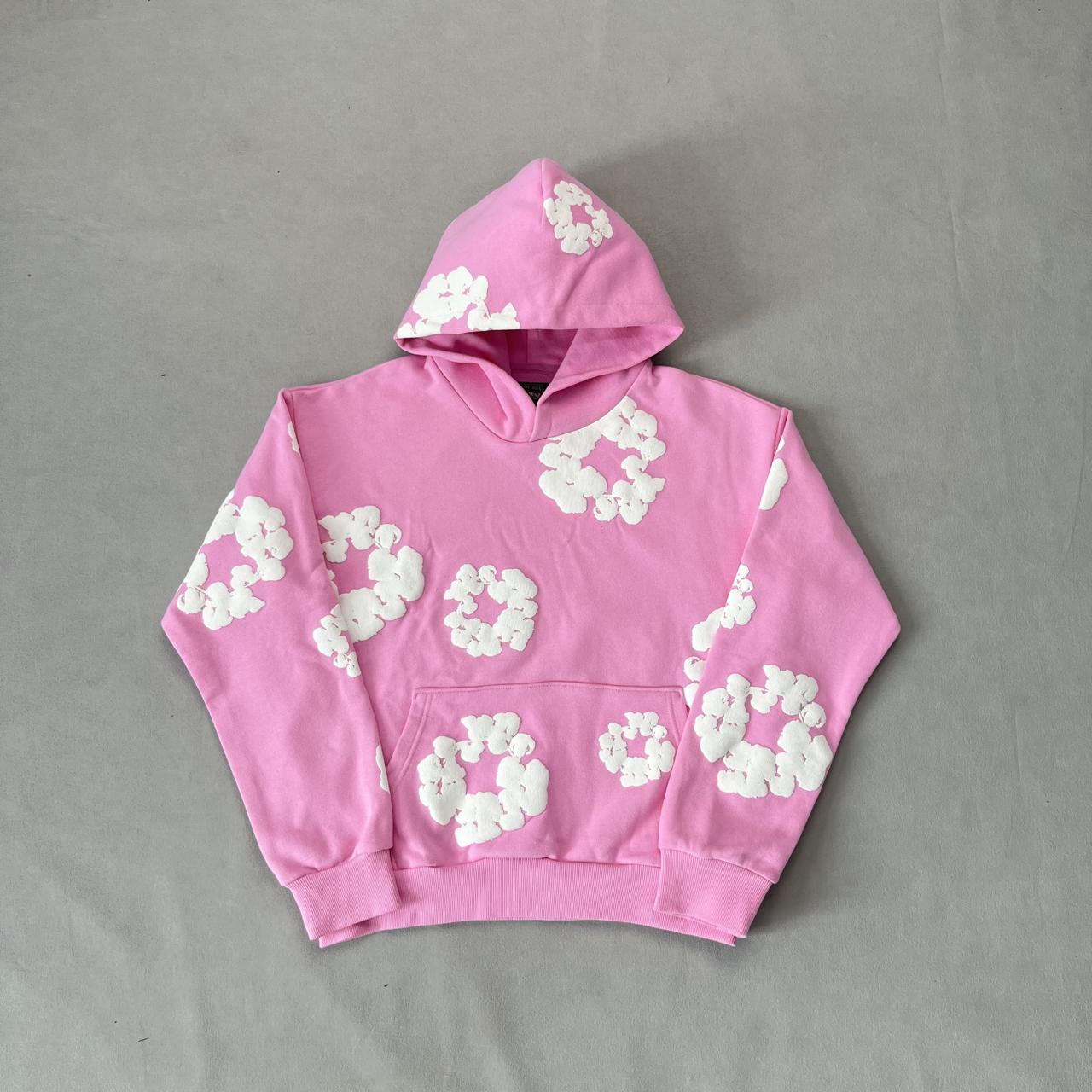Denim Tears Cotton Wreath Hoodie Pink