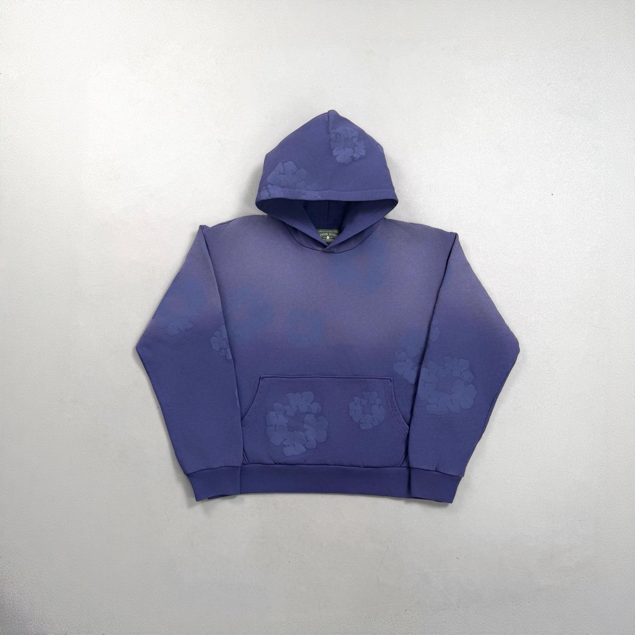 Denim Tears Cotton Wreath Hoodie Purple - Front