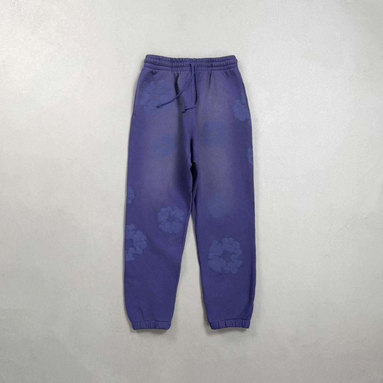 Denim Tears Cotton Wreath Sweatpants Purple Washed - Front
