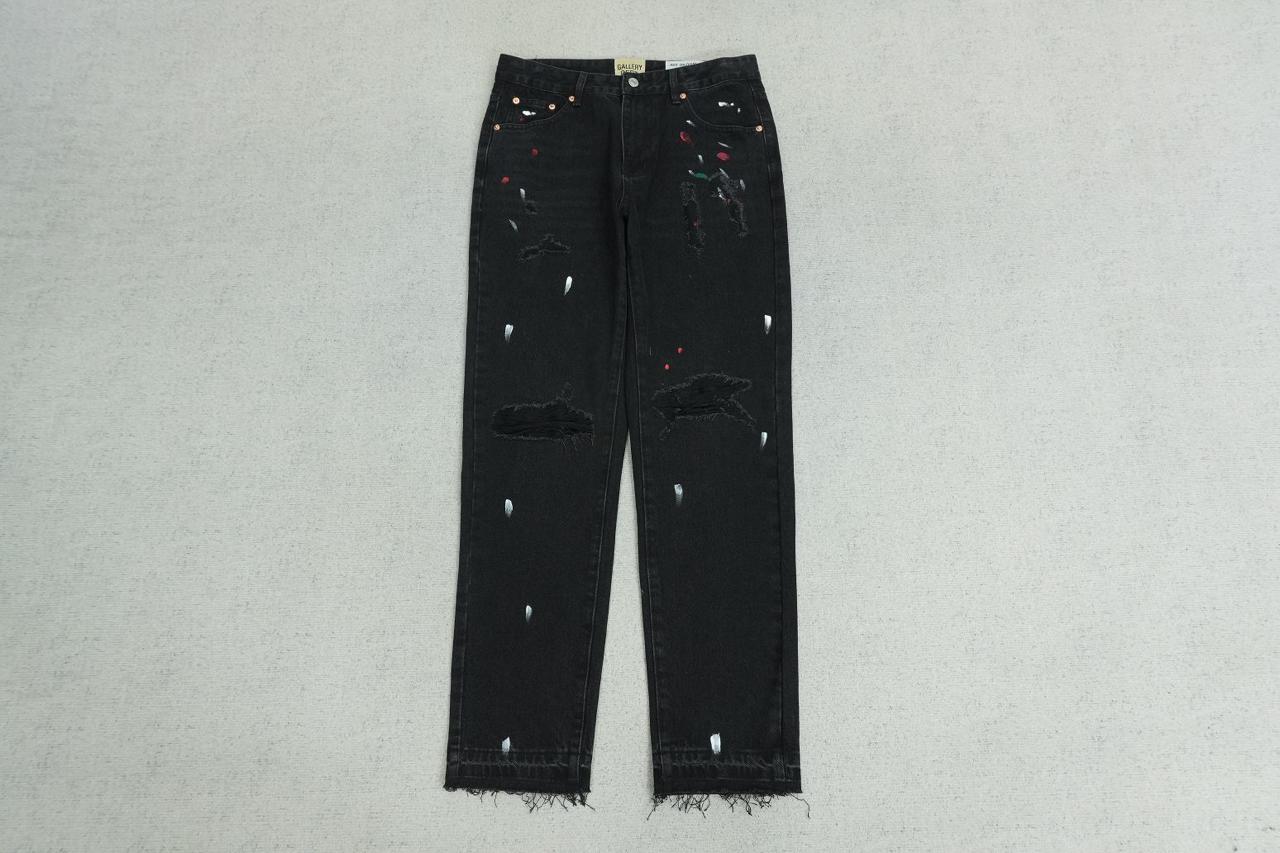 Gallery Dept Black Distressed Jeans