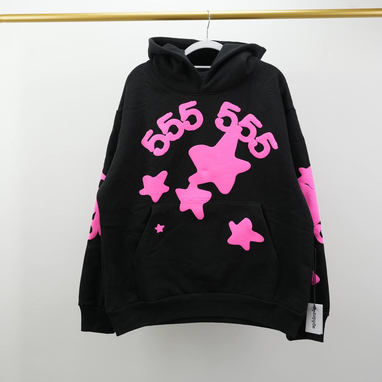 Sp5der 555 Black/Pink Hoodie