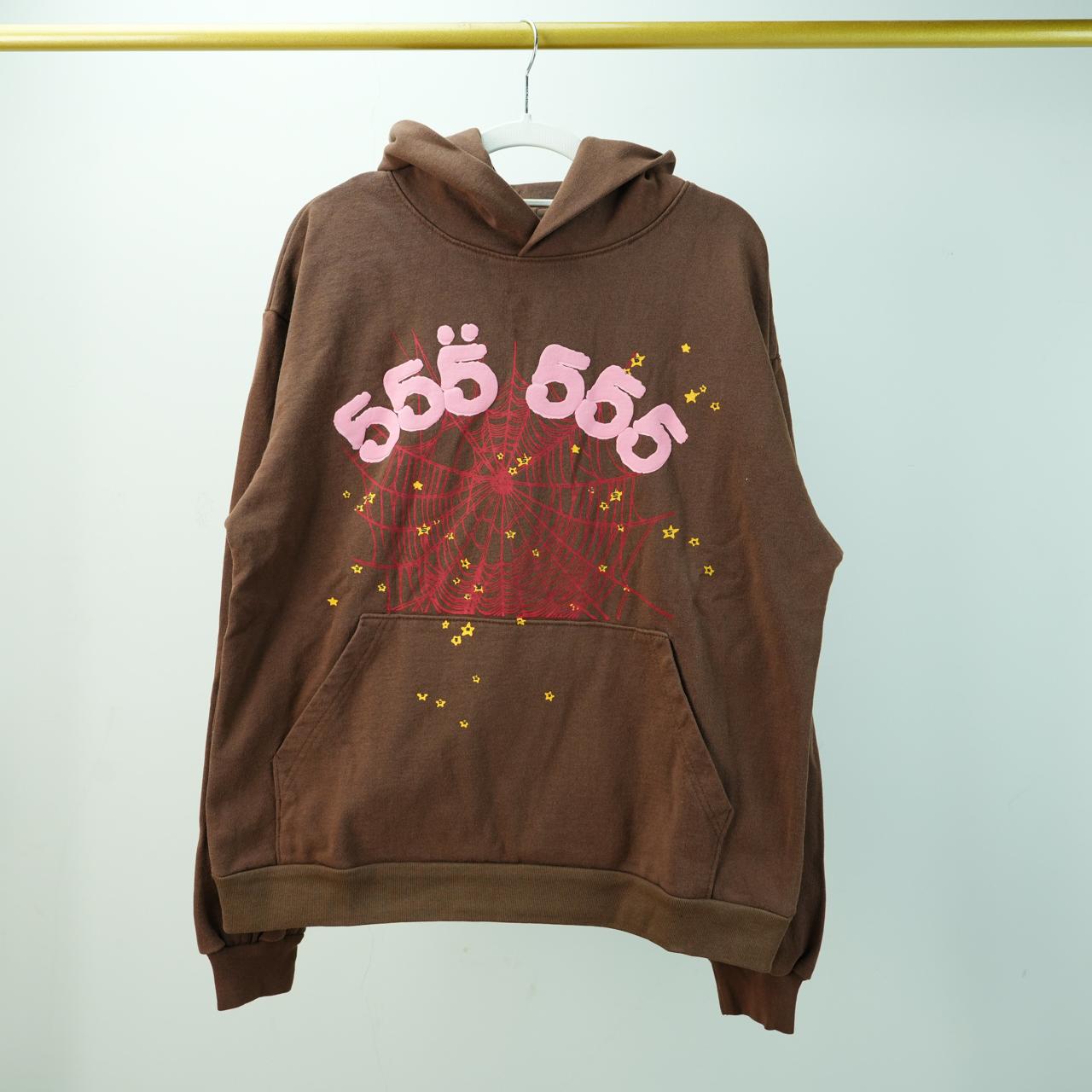 Sp5der 555 Brown/Pink Hoodie