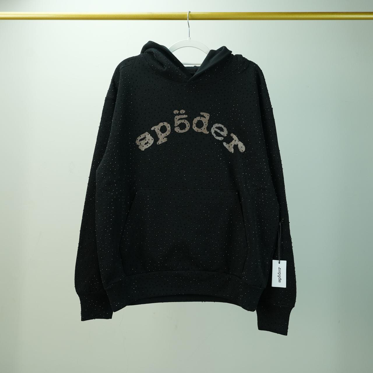 Sp5der All-Over Rhinestone Hoodie