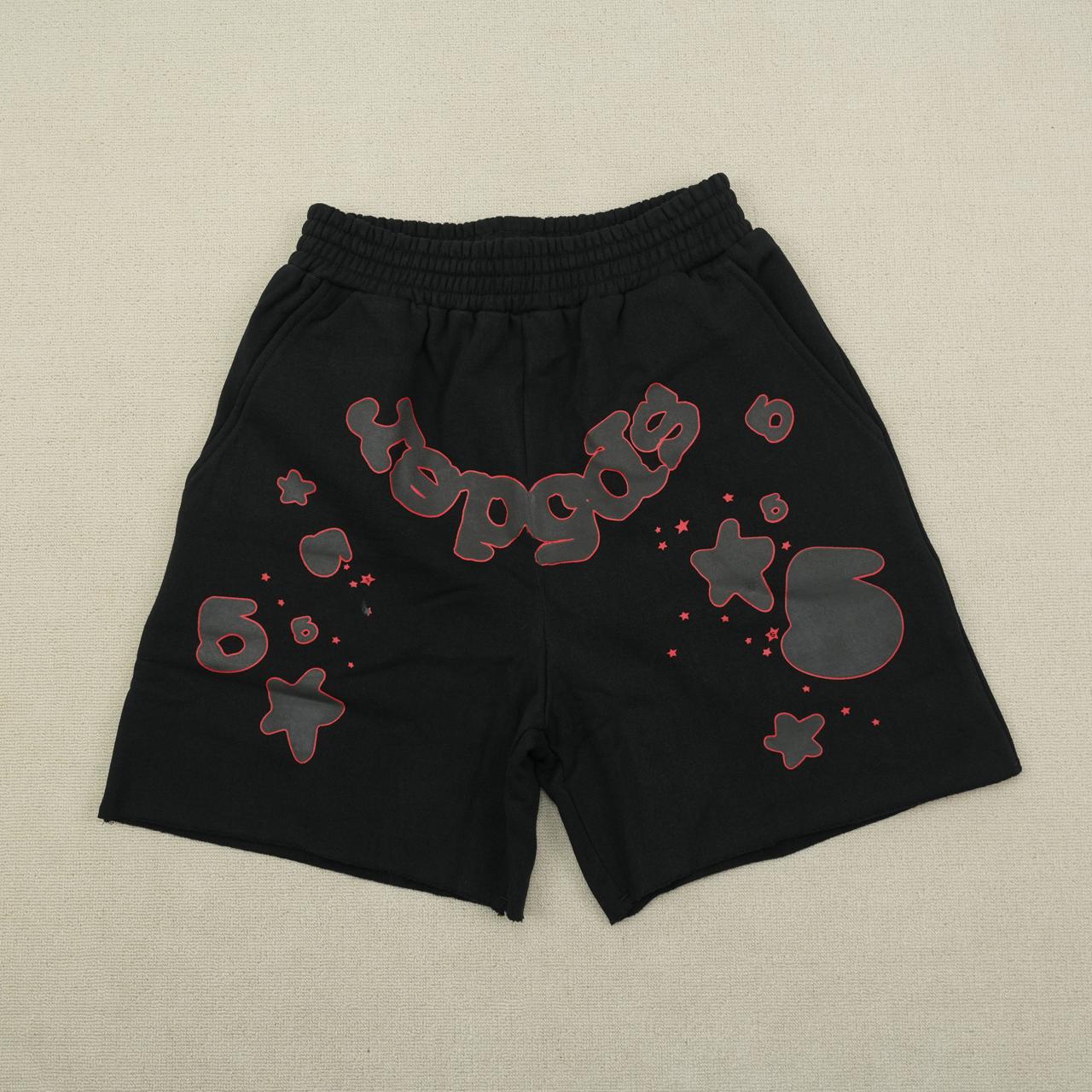 Sp5der Black/Red Shorts