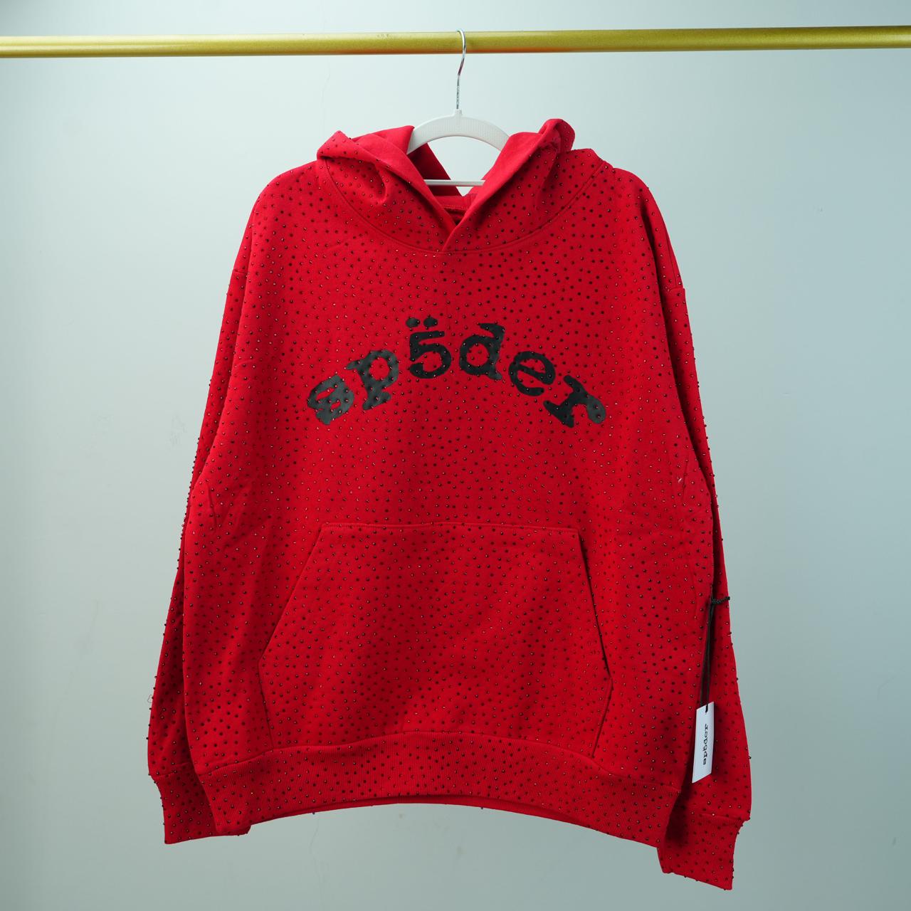 Sp5der Black Rhinestone Sweats