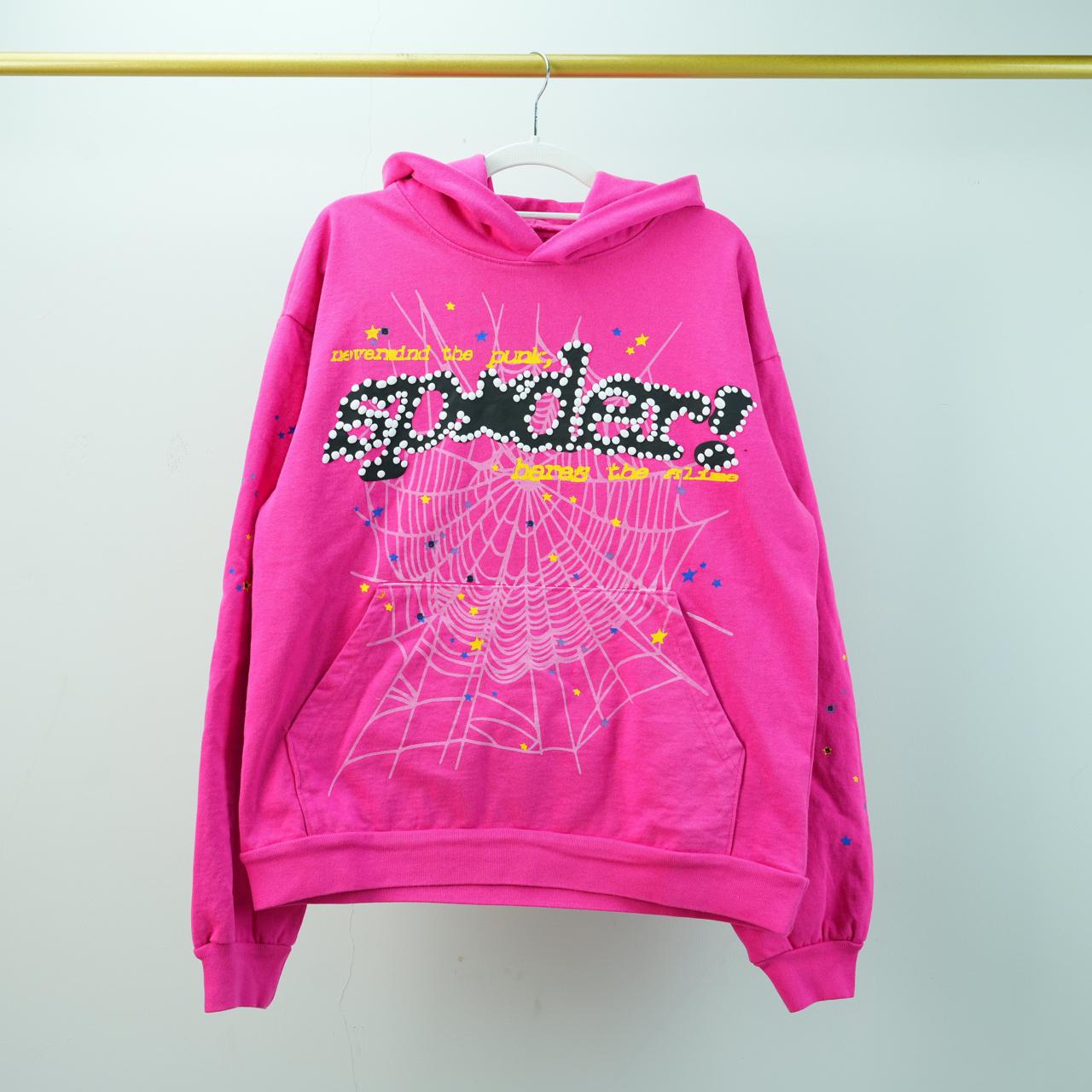 Sp5der P*NK Hoodie Pink